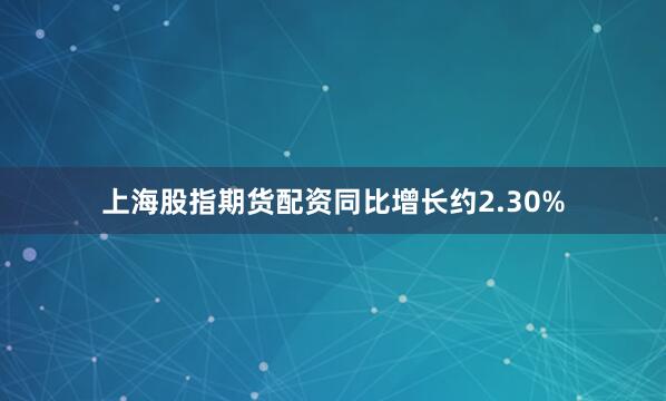上海股指期货配资同比增长约2.30%